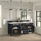 James Martin Vanities 72'' Double Vanity, Black Onyx w/ 3 CM White Zeus Quartz Top 424-V72-BKO-3WZ - alternate 4